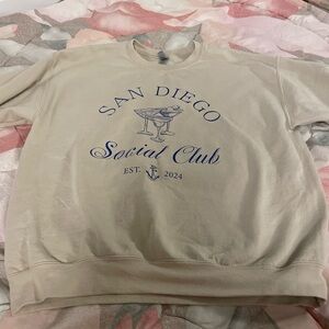 San Diego crew neck sweatshirt size large